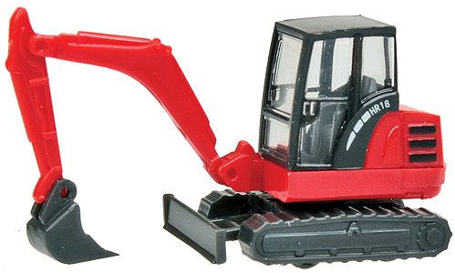 Construction -- Mini-Bagger HR18 (red)