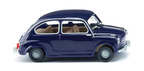 1955 Fiat 600 Hardtop - Assembled -- Dark Blue