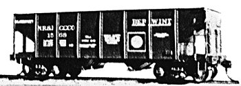 33' 2-Bay GLA Class Hopper 1930s-40s -- Berwind/New River & Pocahontas