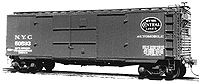 40' 1-1/2 Door Steel Auto Boxcar -- NYC As-Built 1916 w/Tight A End