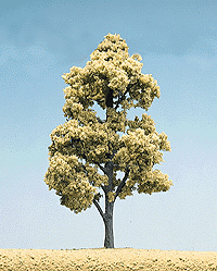 Ready Made "Realistic Trees" - Deciduous -- Light Green - 2 - 3" Tall pkg(4)