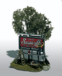 Mini-Scene(TM) Unpainted Metal Kit -- The Sign Painter (Roadside Billboard)