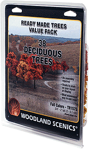 Ready Made Value Pack Trees -- Fall Deciduous 3/4 - 2" Tall pkg(38)