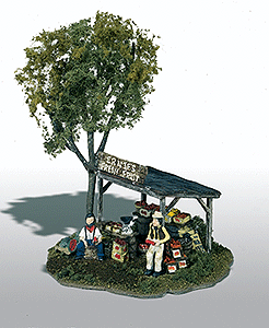 Mini-Scene(TM) Unpainted Metal Kit -- Ernie's Fruit Stand