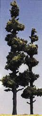 Realistic Trees Kits(TM) - Pines -- Conifer Green - 2-1/2 to 4"  6.4 to 10.2cm Tall pkg(42)