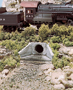 Culverts pkg(2) (Unpainted Hydrocal(R) Castings) -- Concrete