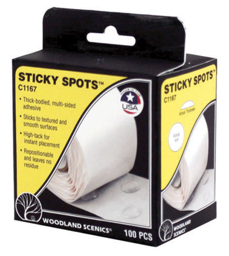 Sticky Spots(TM) Adhesive Patches -- pkg(100)-1