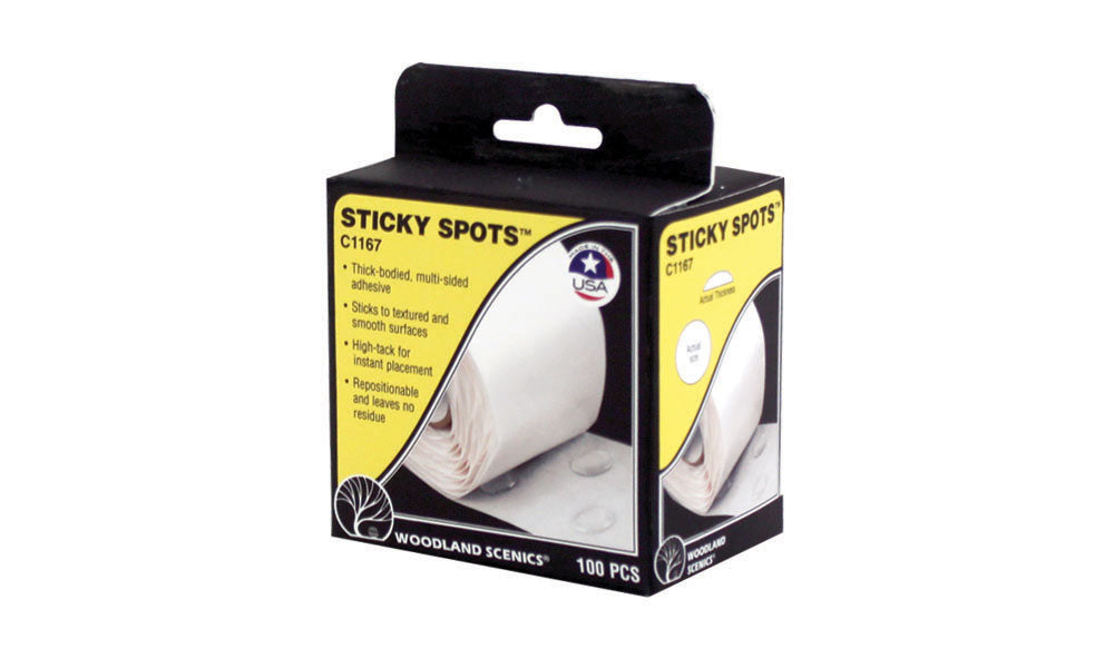 Sticky Spots(TM) Adhesive Patches -- pkg(100)-2