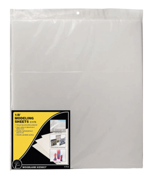 Modeling Sheets - 16 x 18"  40.6 x 45.7cm -- 1/8"  .32cm Thick pkg(4)