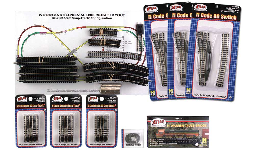 Scenic Ridge(R) Track Pack -- Use with #785-1482 3 x 6' Scenic Ridge Layout-3