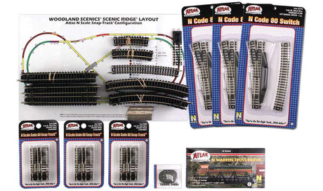 Scenic Ridge(R) Track Pack -- Use with #785-1482 3 x 6' Scenic Ridge Layout-3