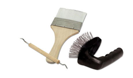 Rock Carving Tool Set -- Strata Brush, Chisel & Duster-2