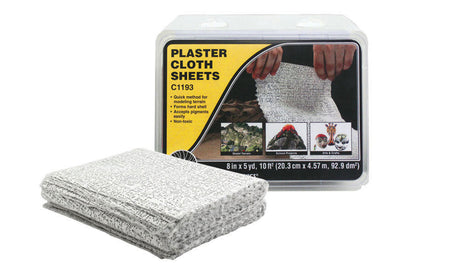 Plaster Cloth -- Sheets 8 x 12"  19-13/16 sq.ft.  20.3 x 30.4cm, 183 sq.cm pkg(30)-2