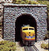Single-Track Tunnel Portal (Hydrocal Plaster Casting) -- Random Stone-1