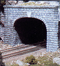 Double-Track Tunnel Portal -- Cut Stone