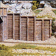 Retaining Walls (Hydrocal Plaster Castings; pkg(3) -- Timbers