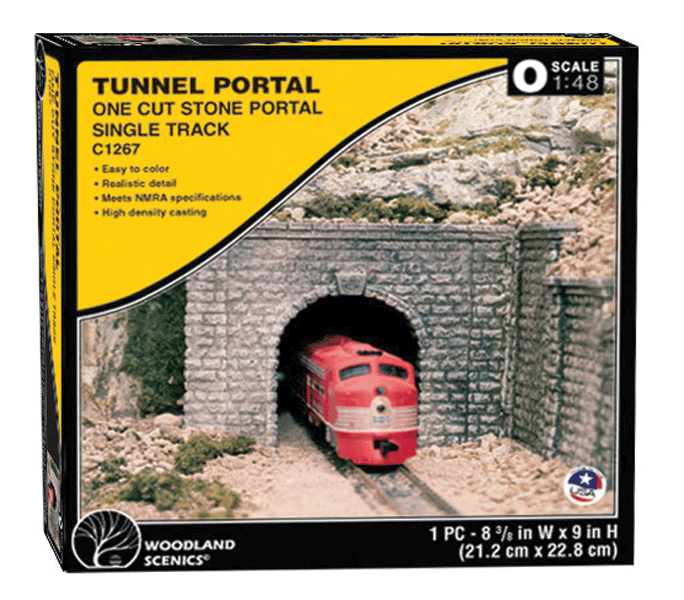Cut-Stone Tunnel Portal -- 8-3/8 x 9"  21.2 x 22.8cm