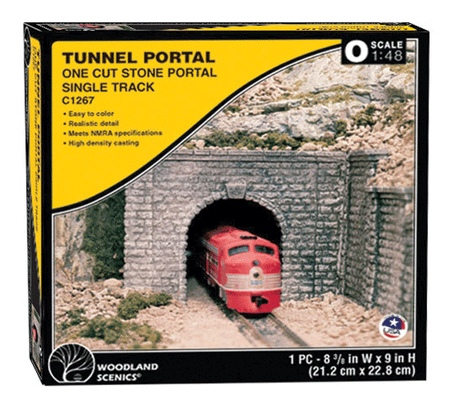Cut-Stone Tunnel Portal -- 8-3/8 x 9"  21.2 x 22.8cm