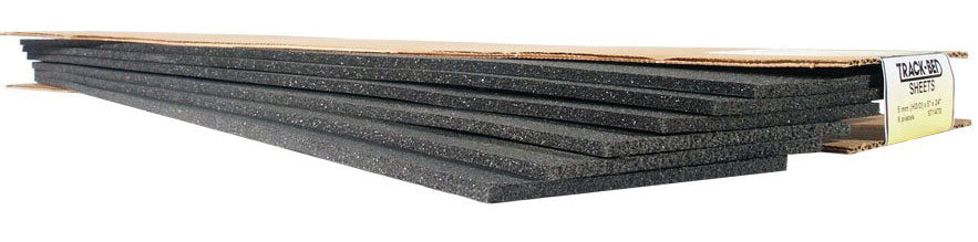 Track-Bed(TM) Roadbed Material -- 3mm x 3-1/4" x 2' Sheets
