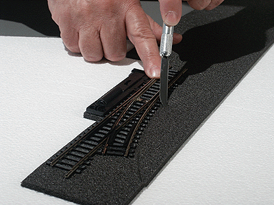 Track-Bed Roadbed Material -- 5 x 24 x 3/16"  12.7 x 61 x .5cm pkg(6)