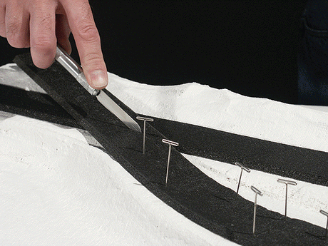 Track-Bed Roadbed Material -- Standard Track Profile pkg(12)