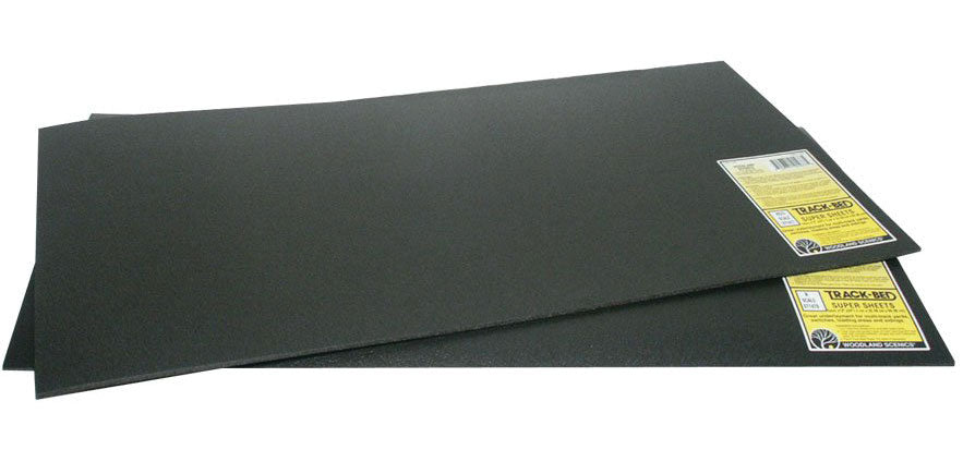 Track-Bed Roadbed Material -- Super Sheet - 12 x 24 x 1/8"  5.1 x 9.4 x .3cm-2