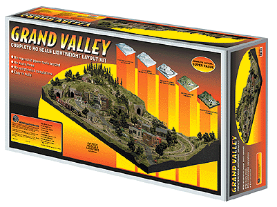 Grand Valley Lightweight Layout Kit -- 4 x 8' Baseboard with Assorted Scenerey Materials-1