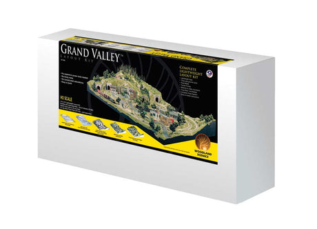 Grand Valley Lightweight Layout Kit -- 4 x 8' Baseboard with Assorted Scenerey Materials-2
