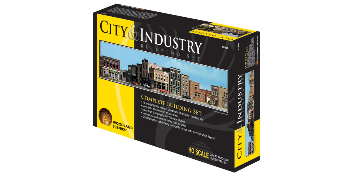 City & Industry Building Set -- Kit - 15 Buildings & Details-2