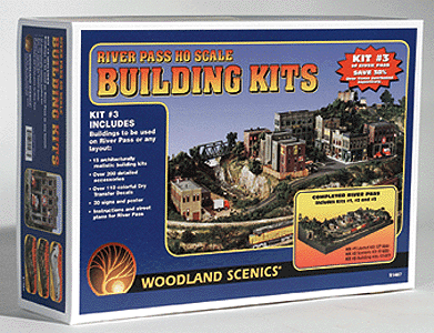 River Pass(TM) Building Kits -- Kit - 15 Buildings & Details-1