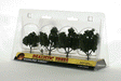Ready-Made "Realistic Trees" - Deciduous - 2 to 3"  5.1 to 7.6cm pkg(4) -- Medium Green