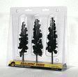 Ready Made Realistic Trees(TM) - Pines -- Conifer Green - 6 to 7"  15.2 to 17.8cm pkg(3)