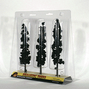 Ready Made Realistic Trees(TM) - Pines -- Conifer Green 7 to 8" pkg(3)