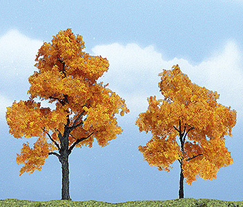 Ready Made Premium Trees(TM) - Deciduous -- Fall Maple - 1 Each: 3-1/4 & 2-1/2"  8.3 & 6.4cm