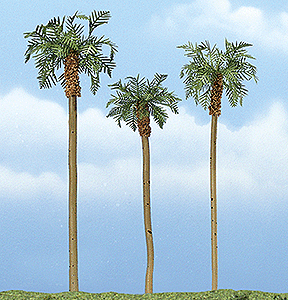 Ready Made Premium Trees(TM) -- Royal Palm - 1 Each: 4-5/8, 3-1/2 & 4"  11.7, 8.9 & 10.2cm