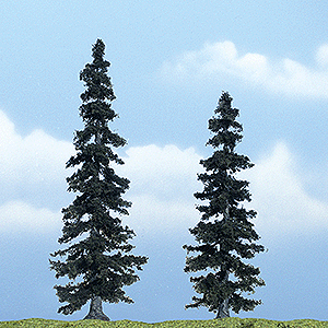 Ready Made Premium Trees(TM) -- Spruce - 1 Each: 4-7/8 & 4"  12.4 & 10.2cm