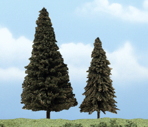 Ready Made Premium Trees(TM) -- Evergreen - 4 to 5"  10.2 to 12.7cm pkg(2)