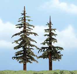 Ready Made Premium Trees(TM) -- Lodgepole Pines - 4 to 5"  10.2 to 12.7cm pkg(2)