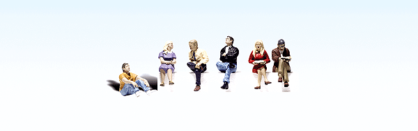 Scenic Accents(R) Figures -- People Sitting pkg(6)