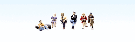 Scenic Accents(R) Figures -- People Sitting pkg(6)