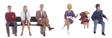 Bus Stop People - Scenic Accents(R) -- pkg(6)-1