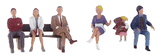 Bus Stop People - Scenic Accents(R) -- pkg(6)-1