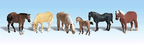 Animals - Scenic Accents(R) -- Farm Horses pkg(6)