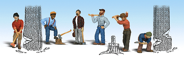 Scenic Accents(R) -- Lumberjacks pkg(6)