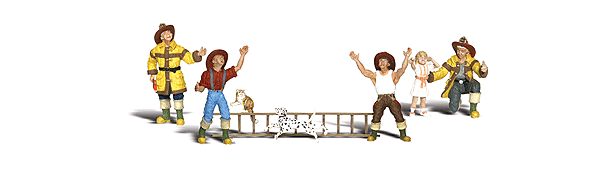 Firemen to the Rescue - Scenic Accents(R) -- pkg(4)