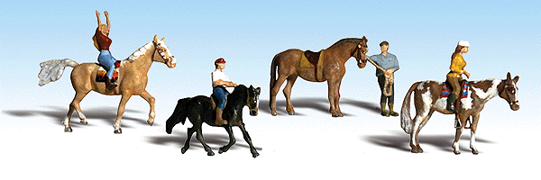 Scenic Accents(R) -- Horseback Riders pkg(4)