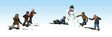 Scenic Accents(R) -- Snowball Fight Participants pkg(6)
