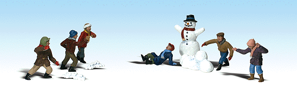 Scenic Accents(R) -- Snowball Fight Participants pkg(6)