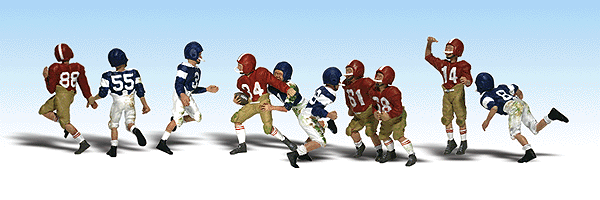 Scenic Accents(R) -- Youth Football Players Playing 5-On-5 pkg(10)