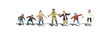 Scenice Accents(R) - Recreation & Sports -- Ice Skaters pkg(7)